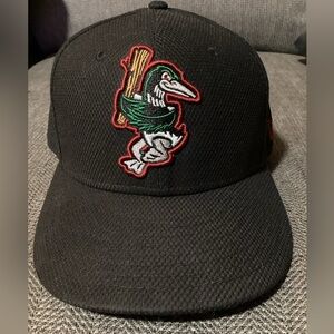 Great Lakes Loons New Era 59FIFTY Fitted Hat Black MiLB Dodgers Affiliate Size 7